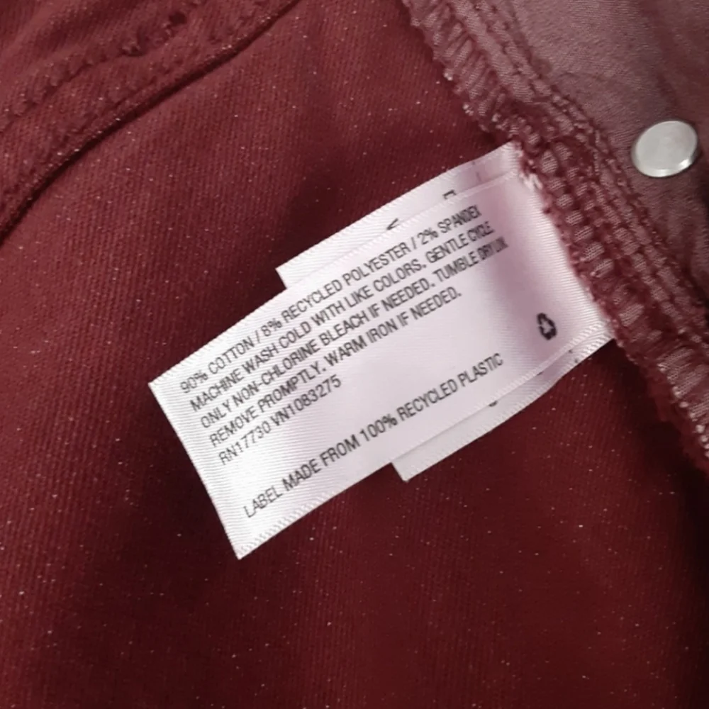 Ava & Viv Burgundy Skinny Jeans - Picture 6 of 6